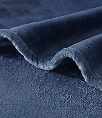 Tommy Bahama Solid Ultra-Soft Plush Fleece Bed Blanket