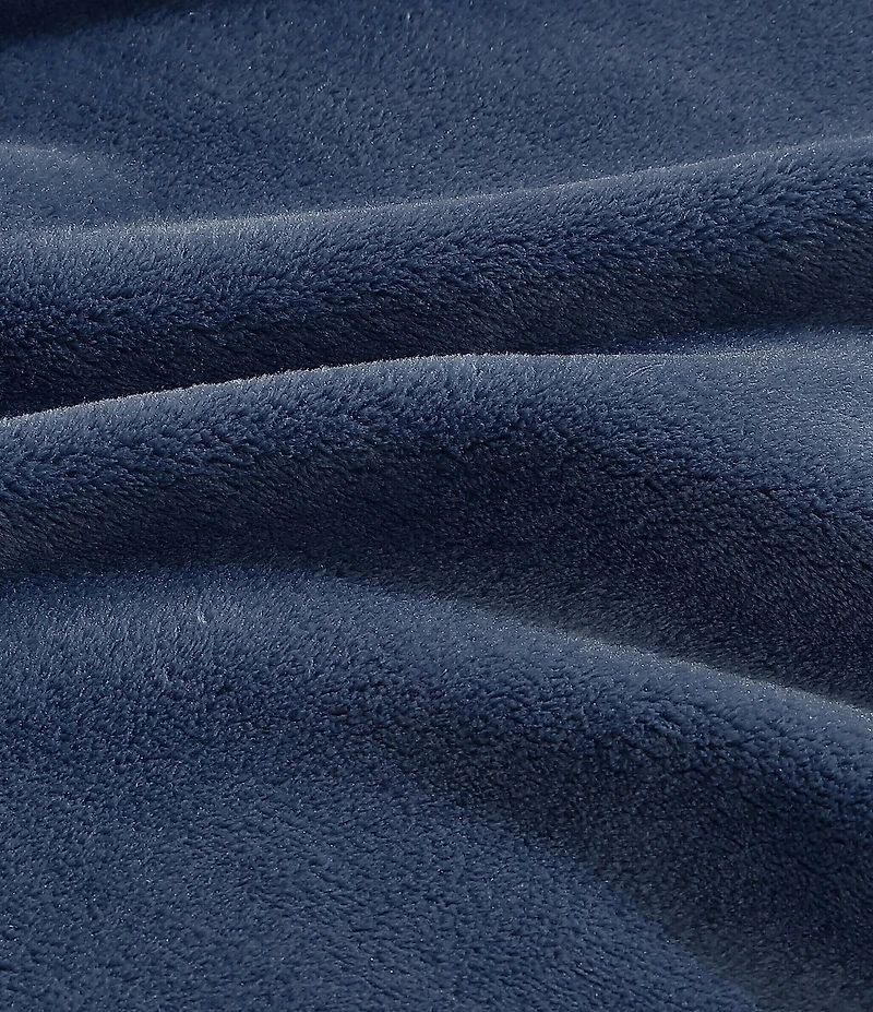 Tommy Bahama Solid Ultra-Soft Plush Fleece Bed Blanket