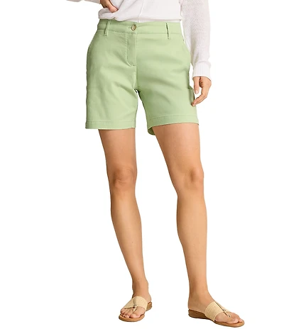 Tommy Bahama Stretch Boracay Solid Mid Rise 7#double; Shorts