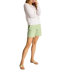 Tommy Bahama Stretch Boracay Solid Mid Rise 7#double; Shorts