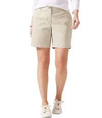 Tommy Bahama Stretch Boracay Solid Mid Rise 7#double; Shorts