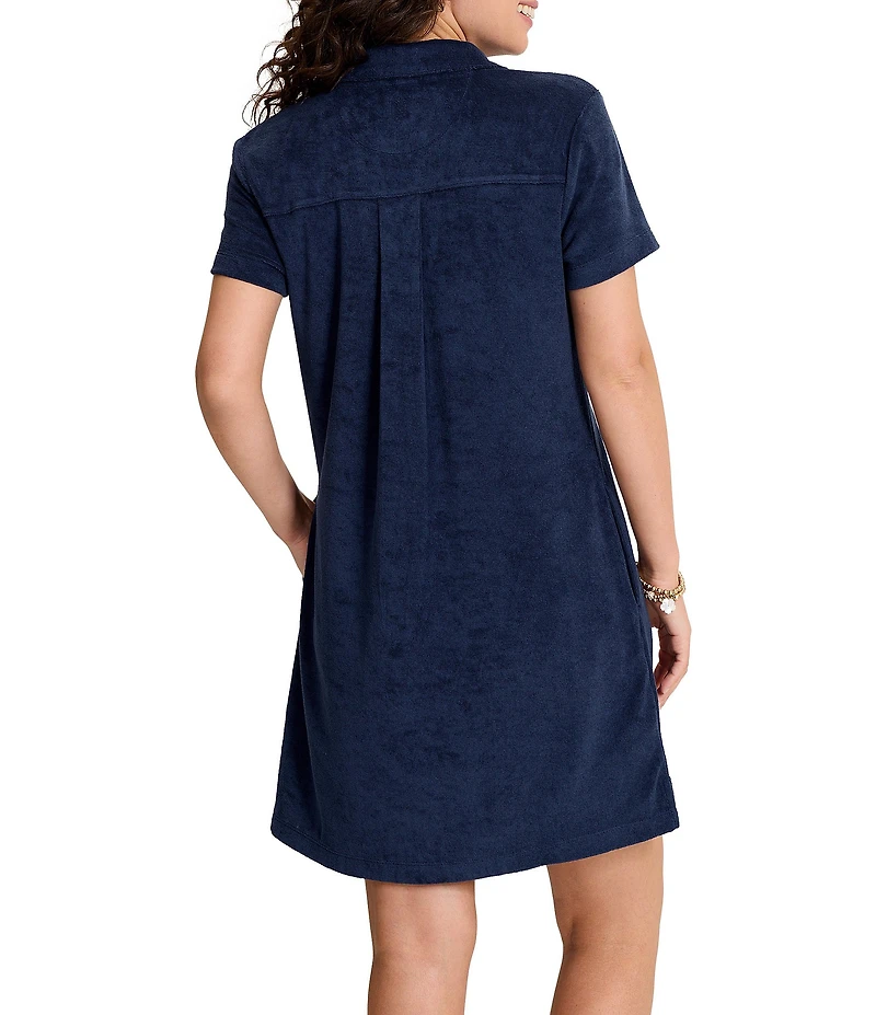 Tommy Bahama Suncoast Johnny Collar Short Sleeve A-Line Dress