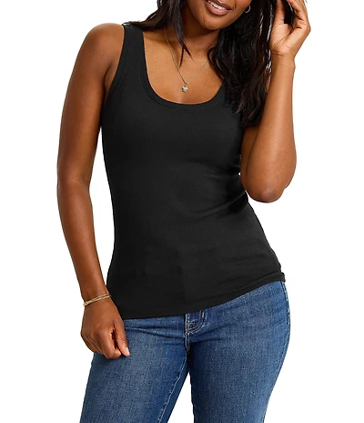 Tommy Bahama Sunset Bay Rib Knit Scoop Neck Sleeveless Tank