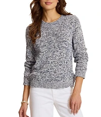 Tommy Bahama Surf Shore Crew Neck Long Sleeve Sweater Top