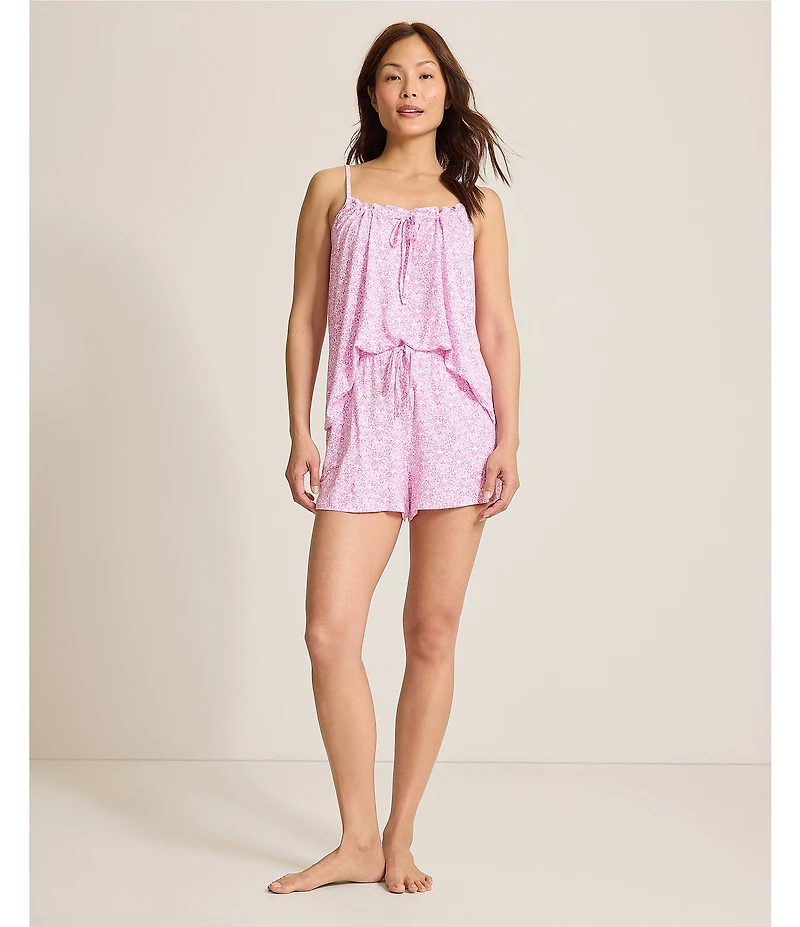 Tommy Bahama Tile Print Sleeveless Jersey Knit Shorty Pajama Set