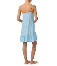 Tommy Bahama Tile Print Sleeveless Scoop Neck Jersey Knit Chemise