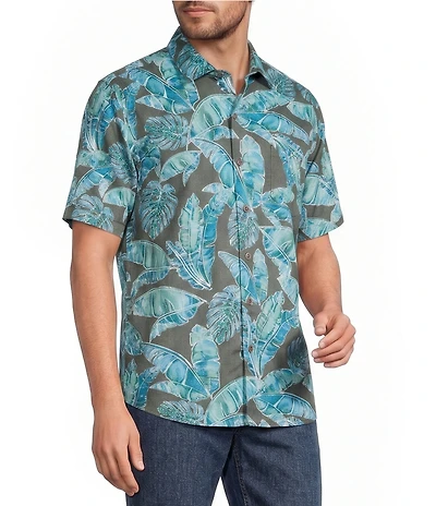Tommy Bahama Tortola Jungle Blooms Short Sleeve Woven Shirt