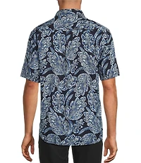 Tommy Bahama Tortola Midnight Blues Short Sleeve Woven Shirt