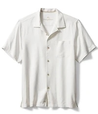 Tommy Bahama Solid Tropic Isle Short Sleeve Camp Collar Woven Shirt