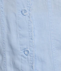 Tommy Bahama Two Palm Raw Edge Point Collar Long Sleeve Button Front Jacket