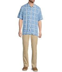 Tommy Bahama Veracruz Cay Bandana Breeze Short Sleeve Woven Camp Shirt