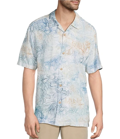 Tommy Bahama Veracruz Cay La Blanca Isles Short Sleeve Woven Camp Shirt