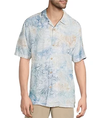 Tommy Bahama Veracruz Cay La Blanca Isles Short Sleeve Woven Camp Shirt
