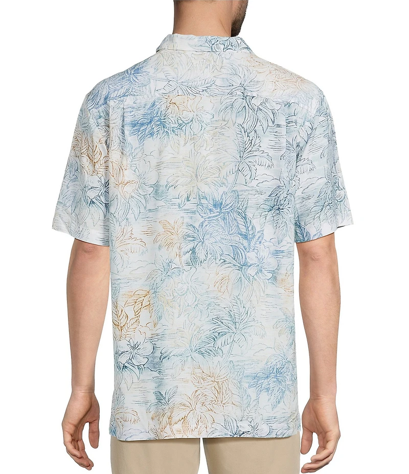 Tommy Bahama Veracruz Cay La Blanca Isles Short Sleeve Woven Camp Shirt