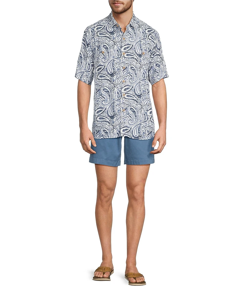 Tommy Bahama Veracruz Sands Paisley Petals Short Sleeve Woven Shirt
