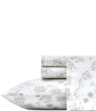 Tommy Bahama Vintage Map Sheet Set
