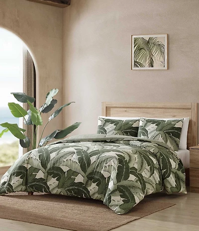 Tommy Bahama Vintage Palms Cotton Duvet Cover Mini Set