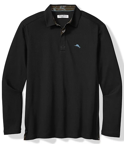 Tommy Bahama Vintage Vines 5 O' Clock Long Sleeve Polo Shirt