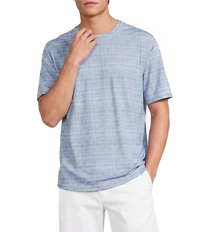 Tommy Bahama Wave Brea Flip Print Reversible Crew Neck Short Sleeve Knit T-Shirt