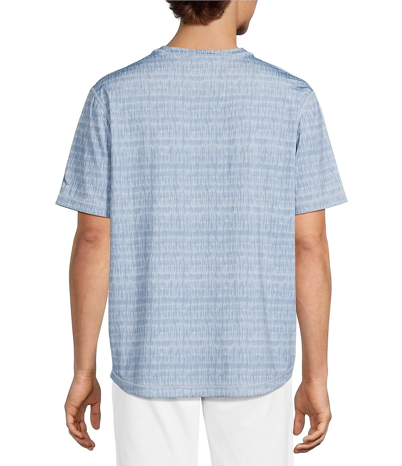 Tommy Bahama Wave Brea Flip Print Reversible Crew Neck Short Sleeve Knit T-Shirt