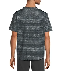 Tommy Bahama Wave Brea Flip Print Reversible Crew Neck Short Sleeve Knit T-Shirt