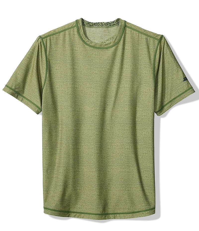 Tommy Bahama Wave Brea Flip Print Reversible Crew Short Sleeve Knit T-Shirt