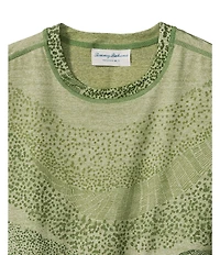 Tommy Bahama Wave Brea Flip Print Reversible Crew Short Sleeve Knit T-Shirt