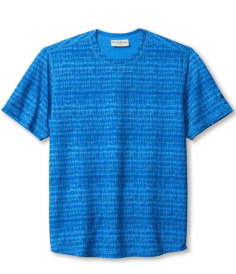 Tommy Bahama Wave Brea Flip Reversible Crew Short Sleeve Knit T-Shirt