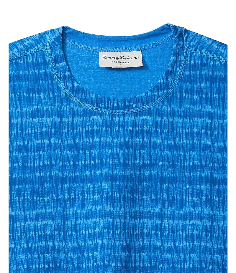 Tommy Bahama Wave Brea Flip Reversible Crew Short Sleeve Knit T-Shirt