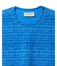 Tommy Bahama Wave Brea Flip Reversible Crew Short Sleeve Knit T-Shirt