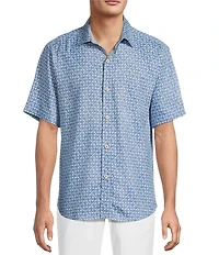 Tommy Bahama Weave In The Moment Short Sleeve Woven Shirt