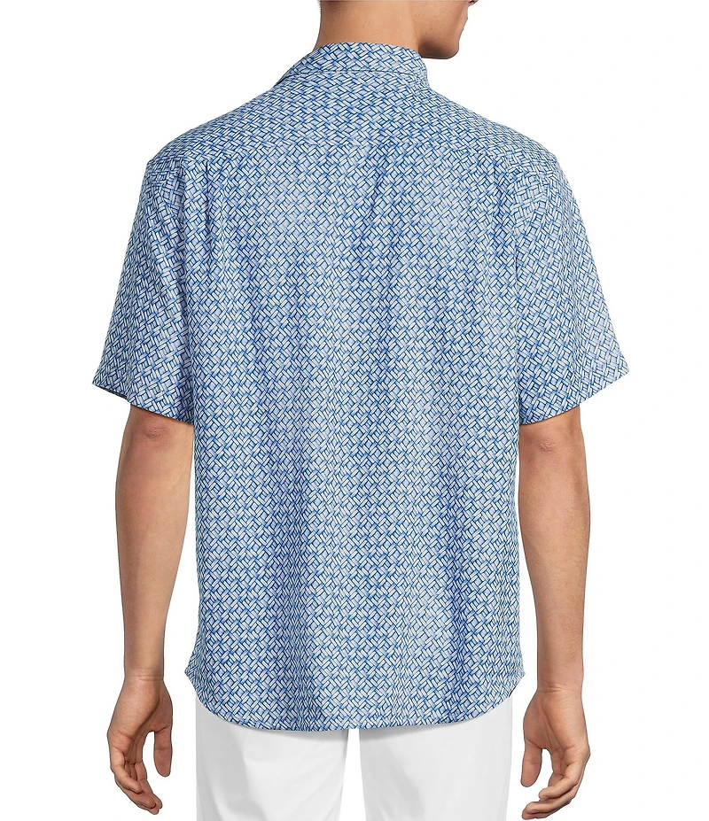Tommy Bahama Weave In The Moment Short Sleeve Woven Shirt