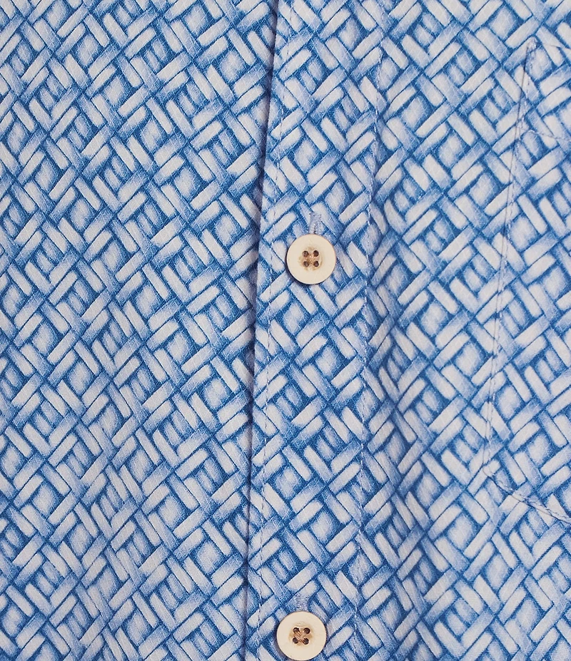 Tommy Bahama Weave In The Moment Short Sleeve Woven Shirt
