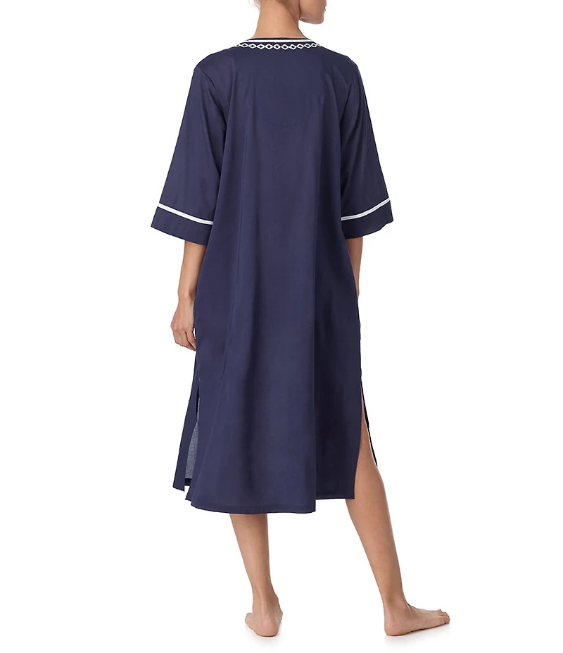 Tommy Bahama Woven 3/4 Sleeve V-Neck Caftan