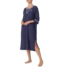 Tommy Bahama Woven 3/4 Sleeve V-Neck Caftan