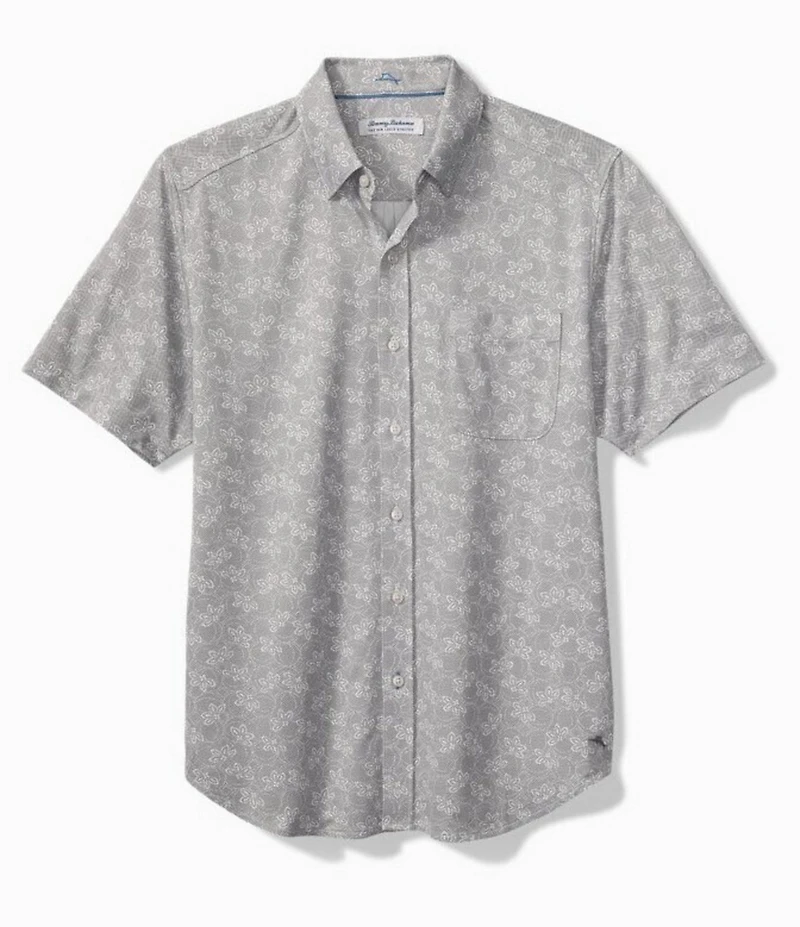 Tommy Bahama Woven San Lucio Lotus Happy Hour Short Sleeve Woven Shirt
