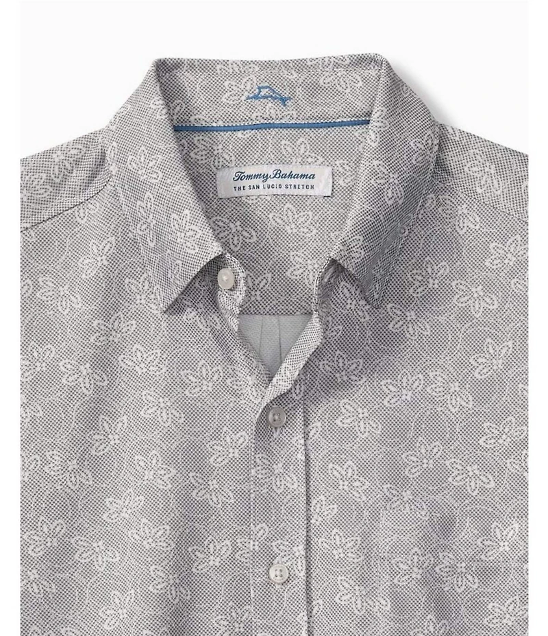 Tommy Bahama Woven San Lucio Lotus Happy Hour Short Sleeve Woven Shirt