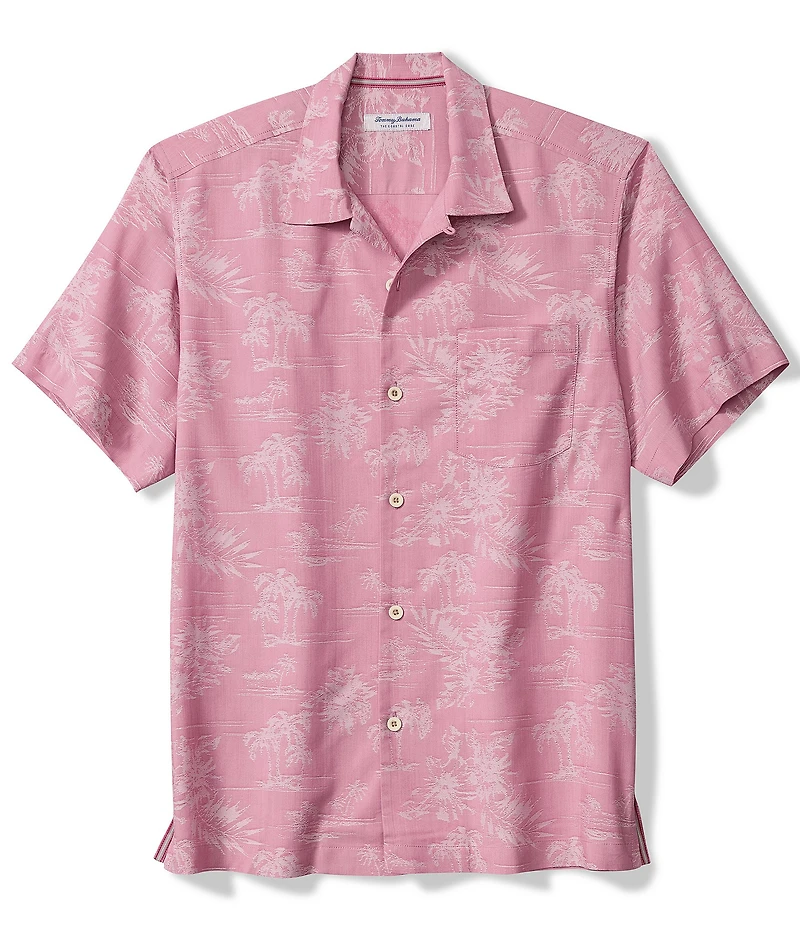 Tommy Bahama Woven Short Sleeve Coastal Ease Palm Visions Shirt