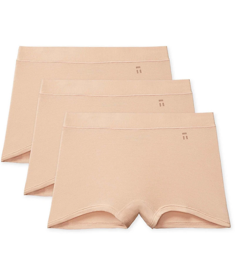 Tommy John Cool Cotton Moisture-Wicking Boyshort 3-Pack Panties