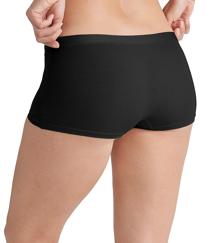 Tommy John Cool Cotton Moisture-Wicking Boyshort Panty 3-Pack