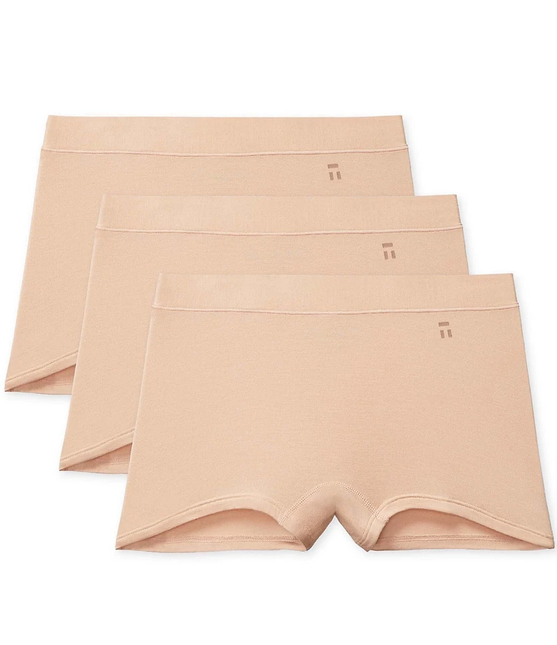 Tommy John Cool Cotton Moisture-Wicking Boyshort Panty 3-Pack