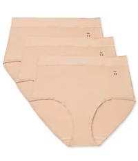 Tommy John Cool Cotton Moisture-Wicking High-Rise Brief 3-Pack Panties