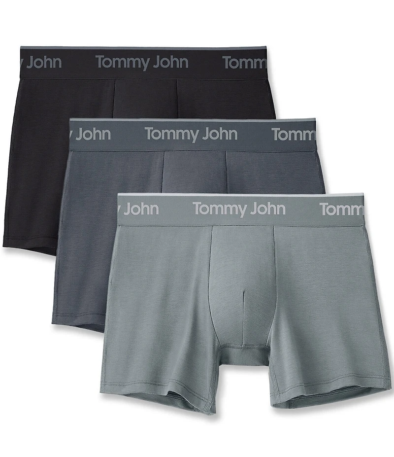 Tommy John Second Skin Modal 4#double; Inseam Boxer Brief 3-Pack