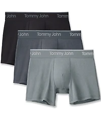 Tommy John Second Skin Modal 4#double; Inseam Boxer Brief 3-Pack