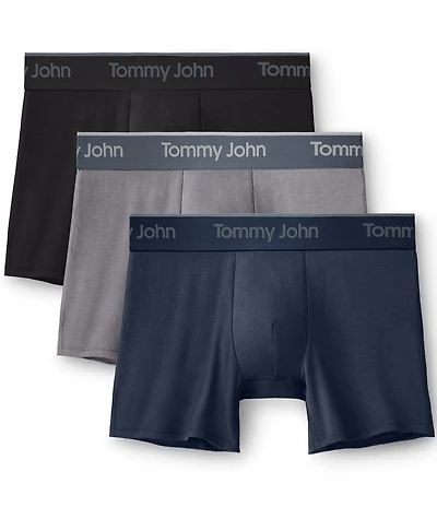 Tommy John Second Skin Modal 4#double; Inseam Boxer Brief 3-Pack