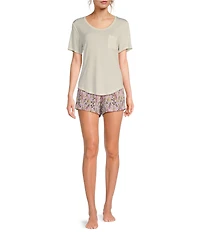Tommy John Second Skin Pull-On Floral Coordinating Shorts