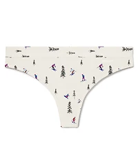 Tommy John Second Skin Ski Mountain Print Thong
