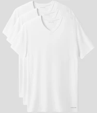 Tommy John Short Sleeve V-Neck Stay Tucked Undershirt 3-Pack