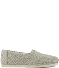 TOMS Alpargata Cozy Herringbone Faur Fur Lined Slip On Loafers