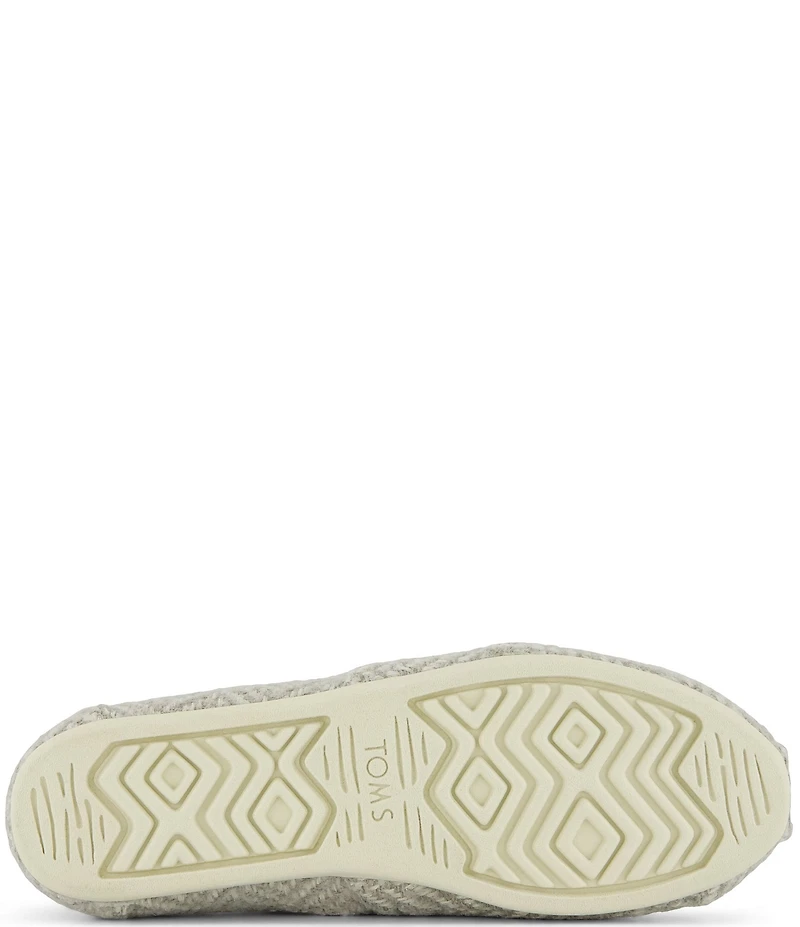 TOMS Alpargata Cozy Herringbone Faur Fur Lined Slip On Loafers